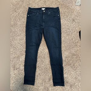Navy blue skinny jeans- good American